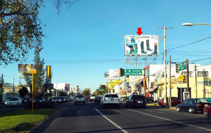 Espectacular AGS010S1 en Av. Convención de 1914 Pte. #613-C Esq. Talamantes, San Marcos, Aguascalientes de One Marketing