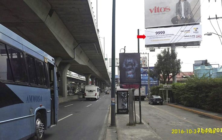 Espectacular MEX025N2 en El Conde, Naucalpan de Juárez de One Marketing