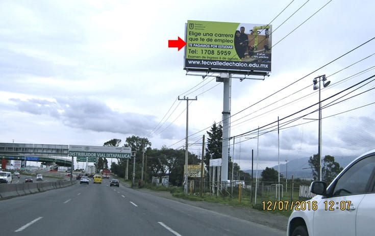 Espectacular MEX100S1 en Chalco, Chalco de One Marketing