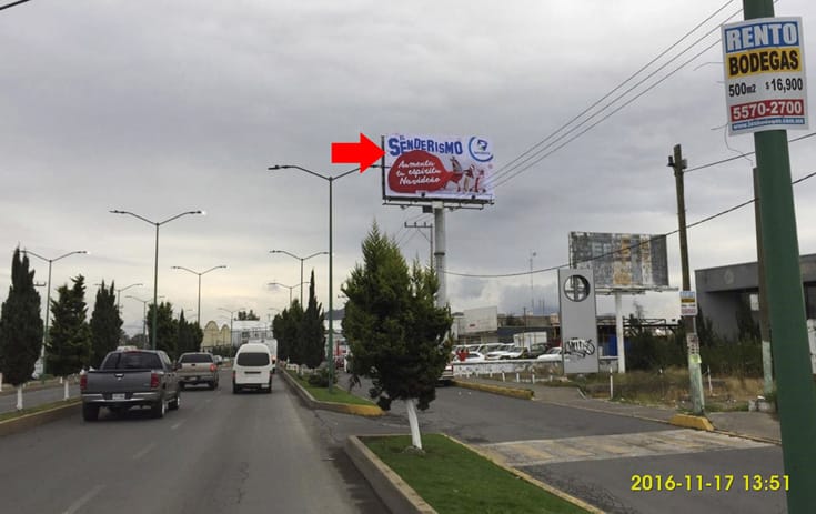 Espectacular MEX102P1 en Granjas Chalco, Chalco de One Marketing