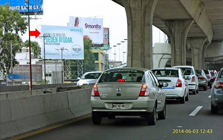 Espectacular MEX124N1 en Bosques de Echegaray, Naucalpan de Juárez de One Marketing