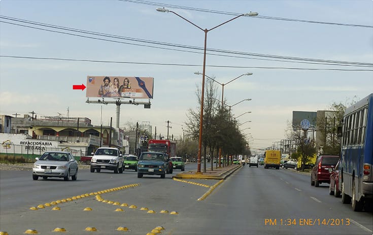 Espectacular NVL012O1 en Av. Manuel Ordoñez #1006 (Fomerrey), Aurora, Santa Catarina de One Marketing