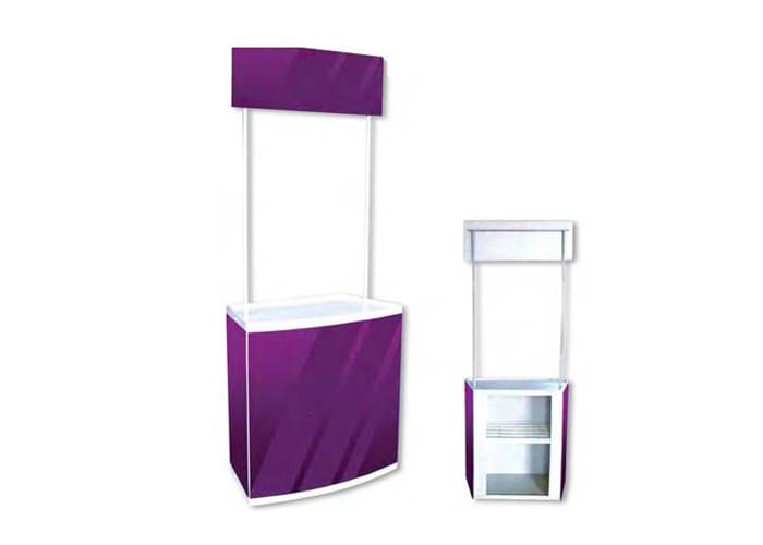 Demostand y Counter es uno de los sistemas de exhibición disponibles en One Marketing Expo Stands y Displays