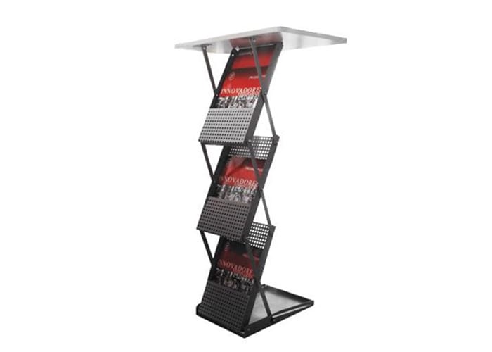 Folletero es uno de los sistemas de exhibición disponibles en One Marketing Expo Stands y Displays