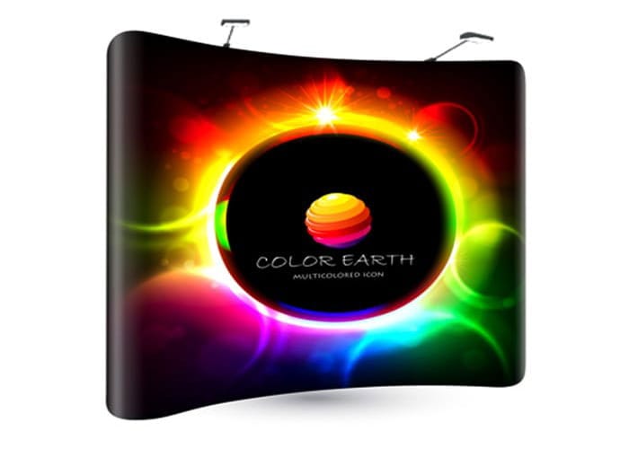 Display tipo Muro Curvo Tela de One Marketing